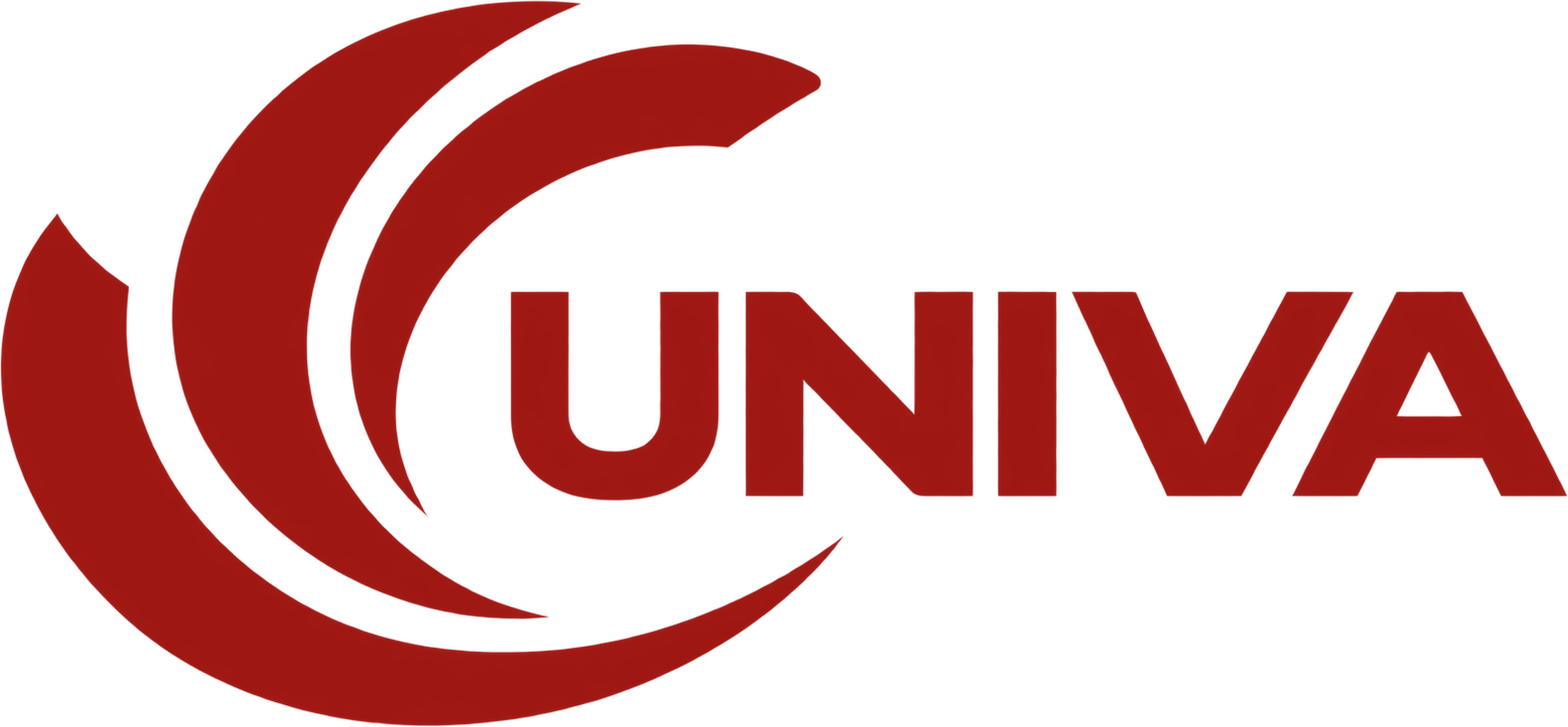 UNIVA logo in brand burgundy